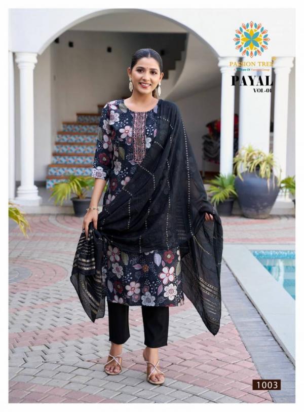 Payal Vol 1 By Passion Tree Straight Printed Ready Made Collection