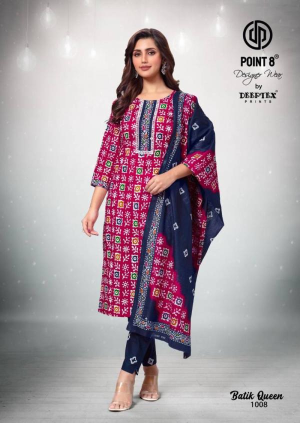 Deeptex Batik Queen Vol 1 Cotton Printed Kurti Bottom With Dupatta