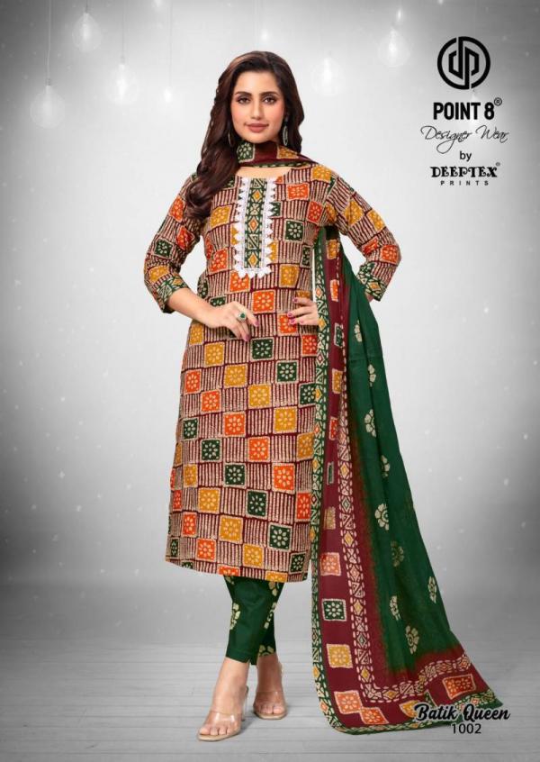 Deeptex Batik Queen Vol 1 Cotton Printed Kurti Bottom With Dupatta