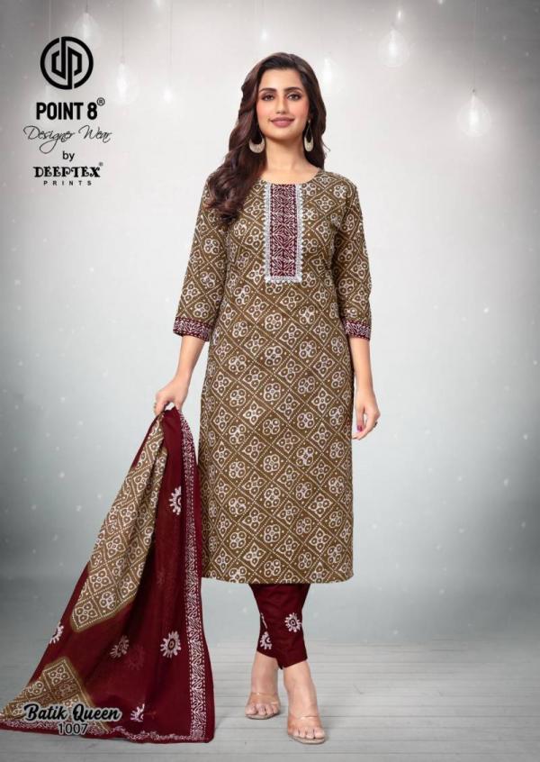 Deeptex Batik Queen Vol 1 Cotton Printed Kurti Bottom With Dupatta