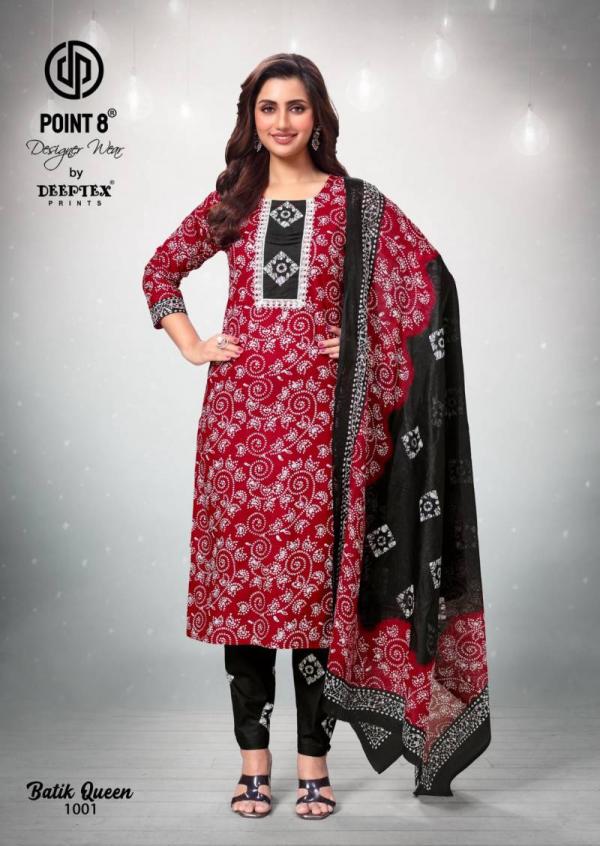 Deeptex Batik Queen Vol 1 Cotton Printed Kurti Bottom With Dupatta