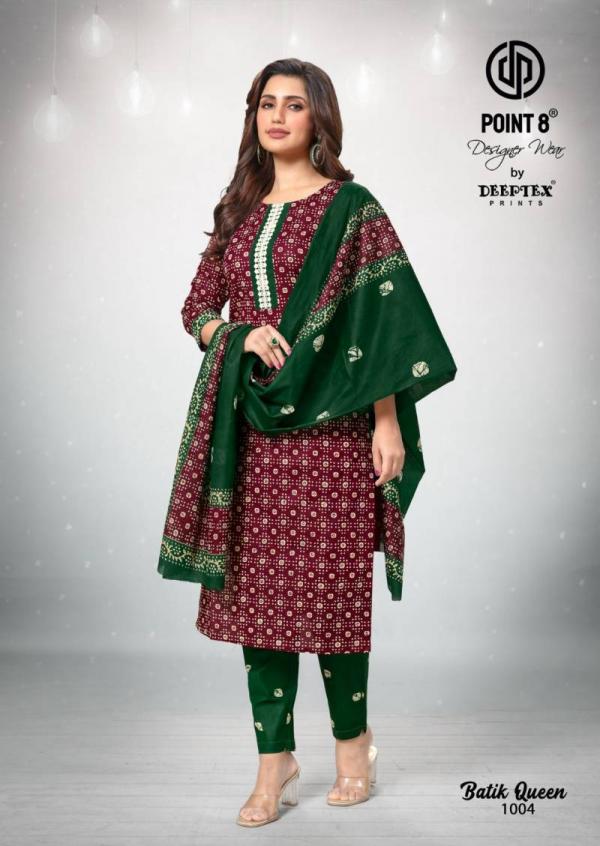 Deeptex Batik Queen Vol 1 Cotton Printed Kurti Bottom With Dupatta
