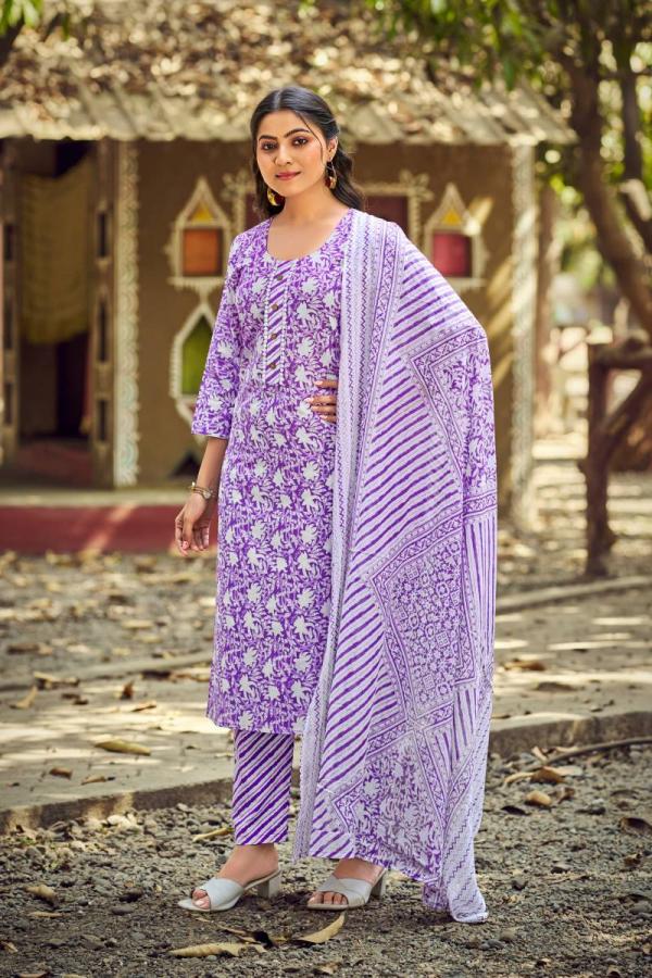 Tips And Tops Summer Fashion Vol 9 Cotton Printed Kurti Bottom With Dupatta