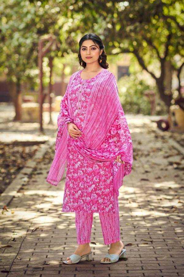 Tips And Tops Summer Fashion Vol 9 Cotton Printed Kurti Bottom With Dupatta