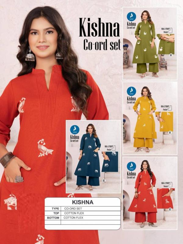 Kaya Kishna Cotton Flex Fancy Co Ord Set Collection