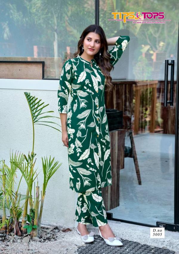 Tips And Tops Cinderella Vol 5 Rayon Printed Co Ord Set