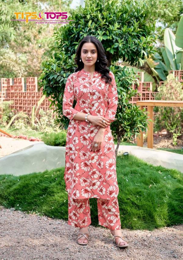 Tips And Tops Cinderella Vol 5 Rayon Printed Co Ord Set
