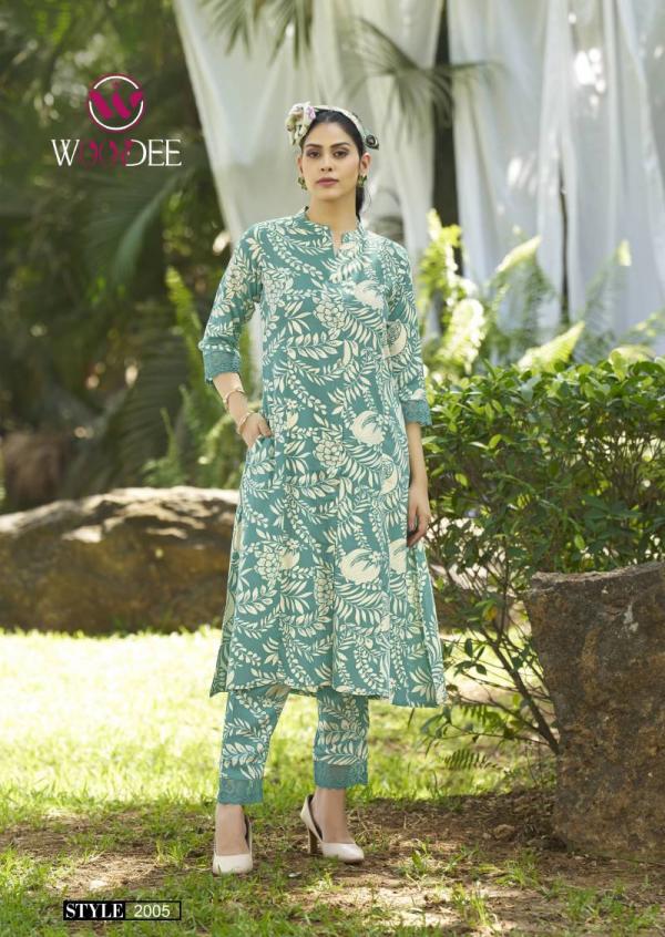 Woodee Shakira Vol 2 Rayon Printed Co Ord Set Collection