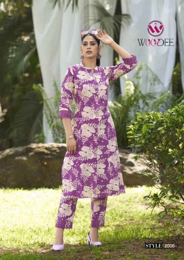 Woodee Shakira Vol 2 Rayon Printed Co Ord Set Collection
