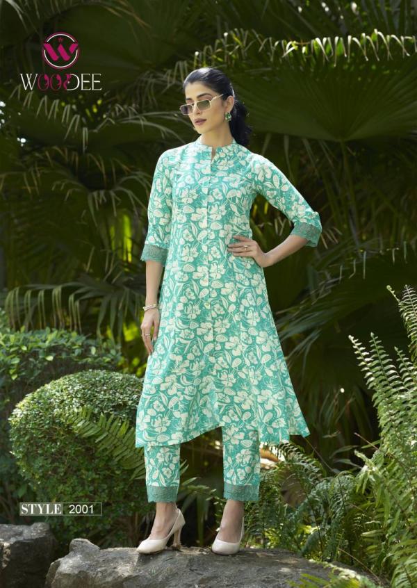 Woodee Shakira Vol 2 Rayon Printed Co Ord Set Collection