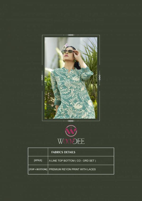 Woodee Shakira Vol 2 Rayon Printed Co Ord Set Collection