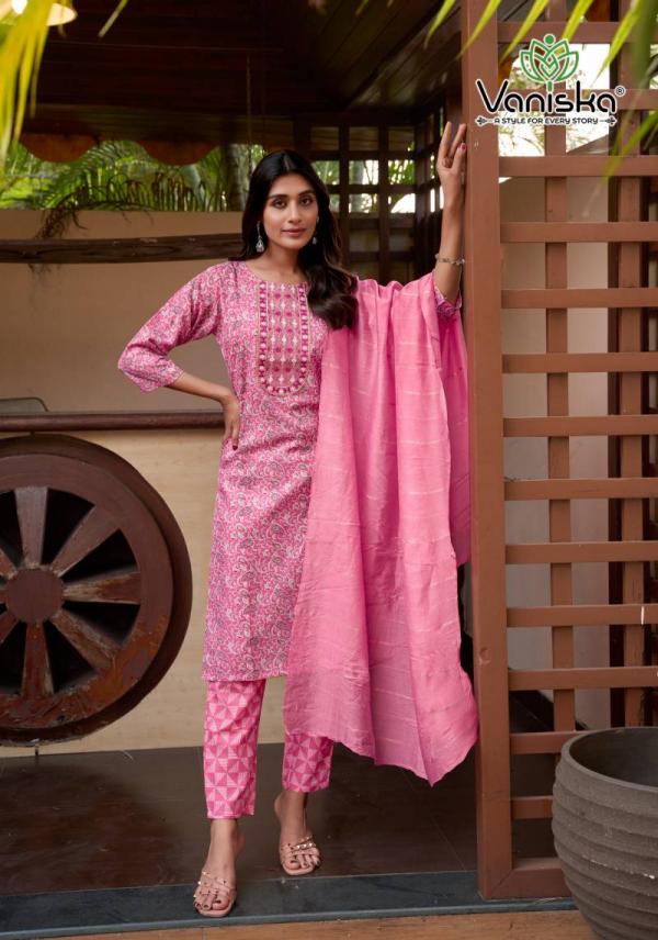 Vaniska Sunrise Vol 2 Straight Kurti Bottom With Dupatta Collection