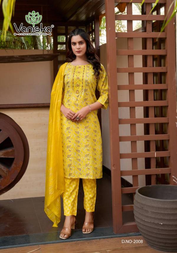 Vaniska Sunrise Vol 2 Straight Kurti Bottom With Dupatta Collection