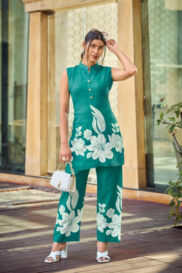 Tips And Tops Summer Beauty Rayon Printed Co Ord Set