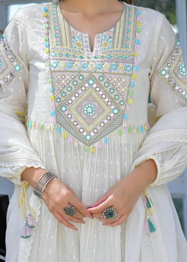 Tanyaa P 289 Mul Cotton Kurti Bottom With Dupatta Collection