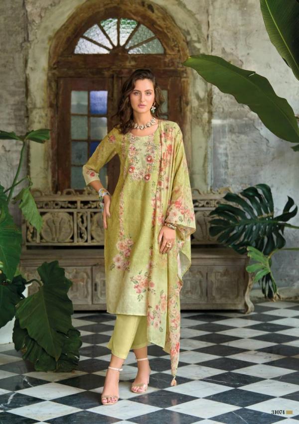 Lady Leela Summer Pastels Vol 2 Linen Kurti Pant With Dupatta Collection