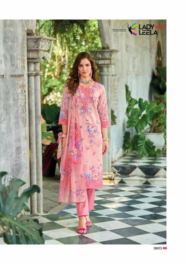 Lady Leela Summer Pastels Vol 2 Linen Kurti Pant With Dupatta Collection