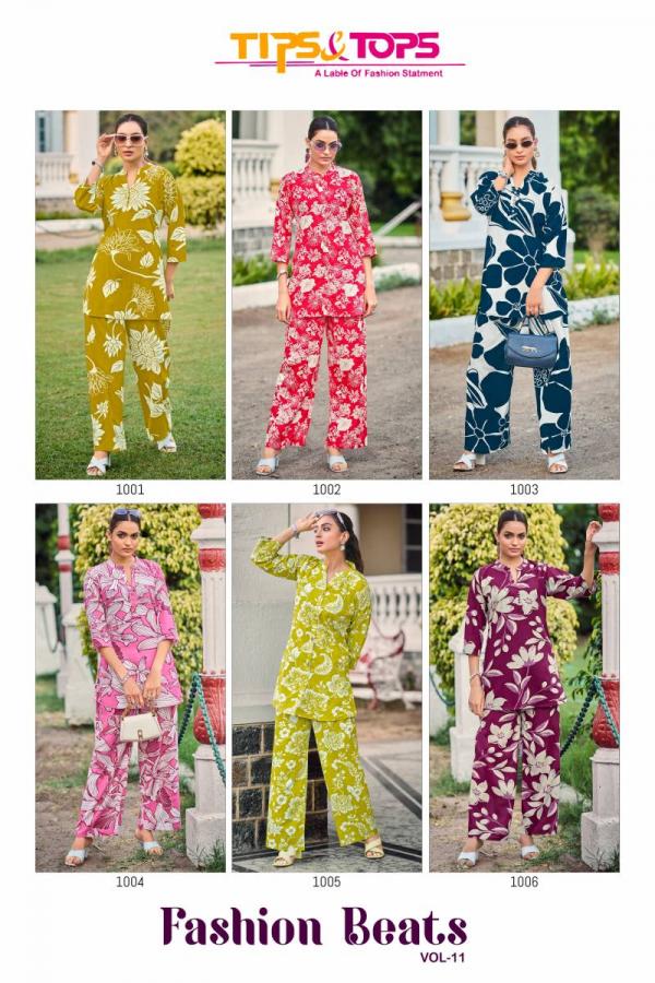 Tips And Tops Fashion Beats Vol 11 Rayon Printed Co Ord Set
