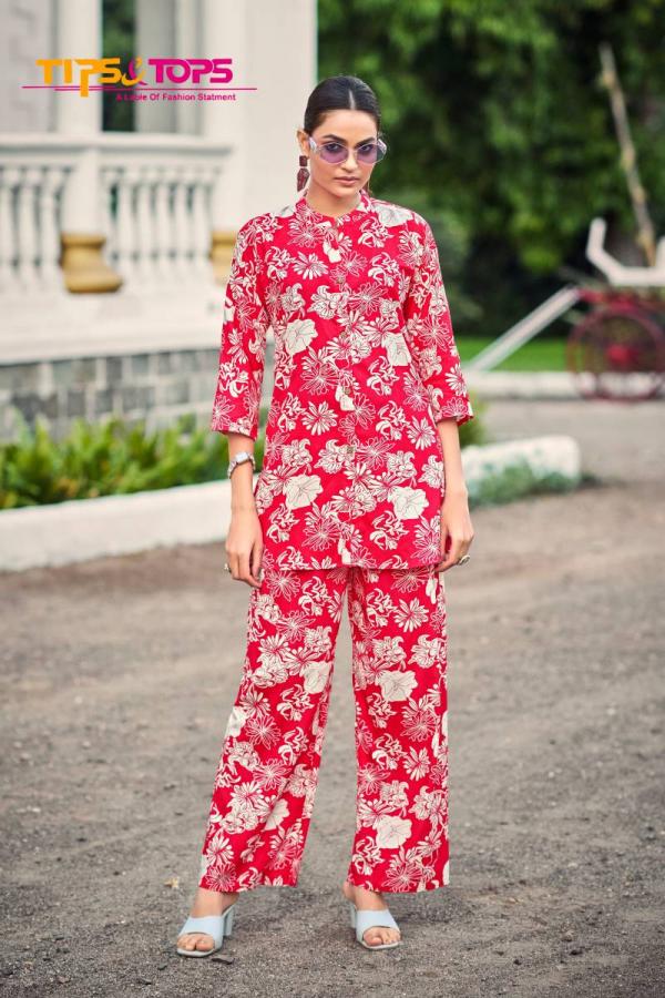 Tips And Tops Fashion Beats Vol 11 Rayon Printed Co Ord Set