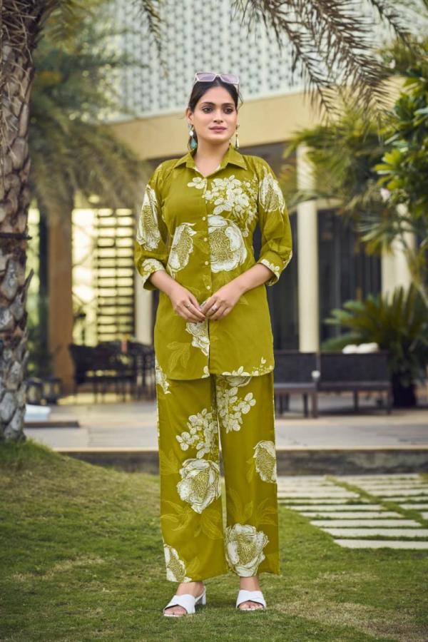 Tips And Tops Lifestyle Co Ord Set 1 Rayon Printed Western Collection