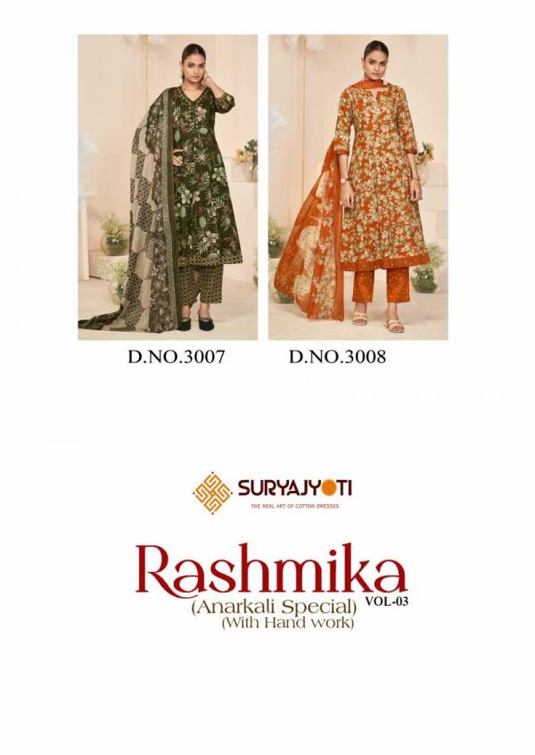 Suryajyoti Rashmika Vol 3 Cotton Printed Ready Made Collection