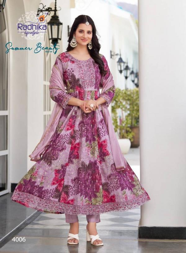 Radhika Summer Beauty Vol 4 Anarkali Ready Made Collection