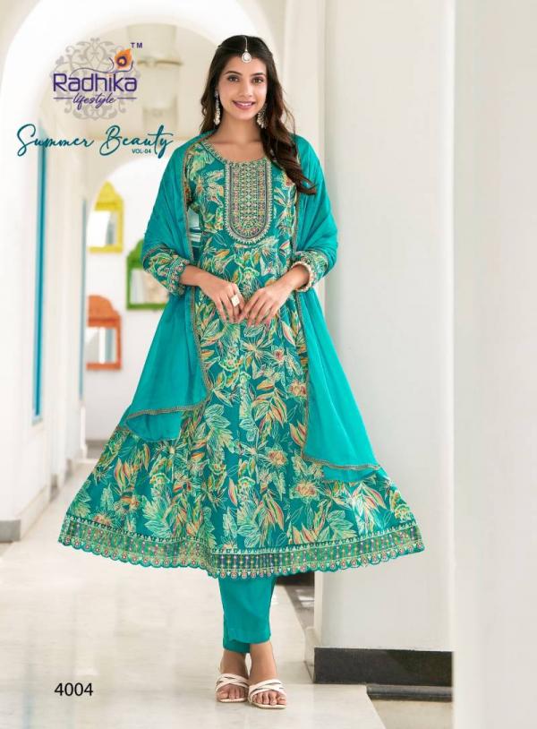 Radhika Summer Beauty Vol 4 Anarkali Ready Made Collection