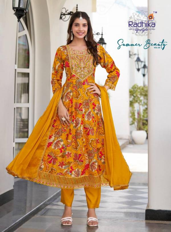 Radhika Summer Beauty Vol 4 Anarkali Ready Made Collection