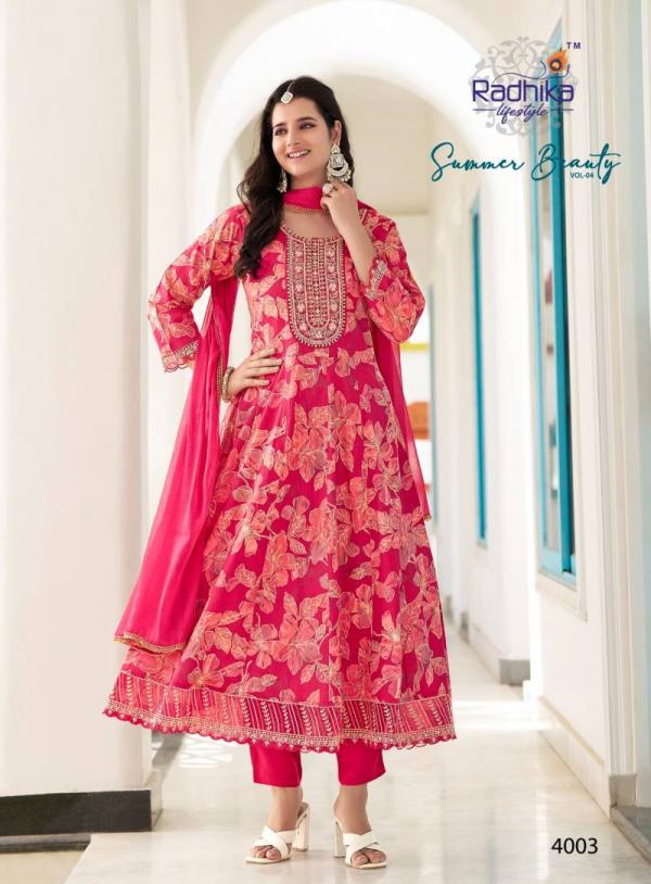 Radhika Summer Beauty Vol 4 Anarkali Ready Made Collection