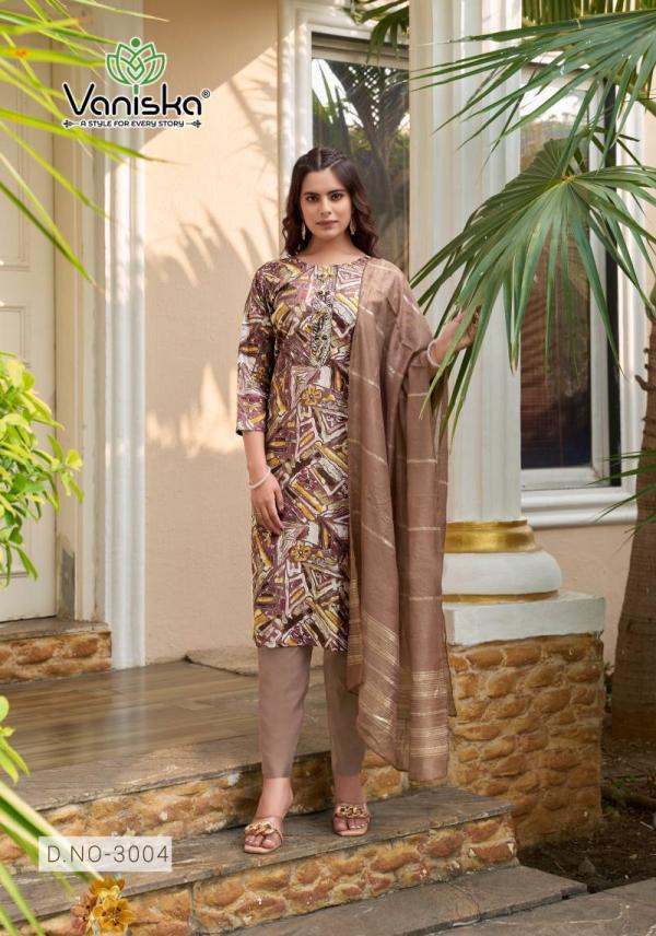 Vaniska Festival Vol 3 Modal Chanderi Printed Kurti Bottom With Dupatta