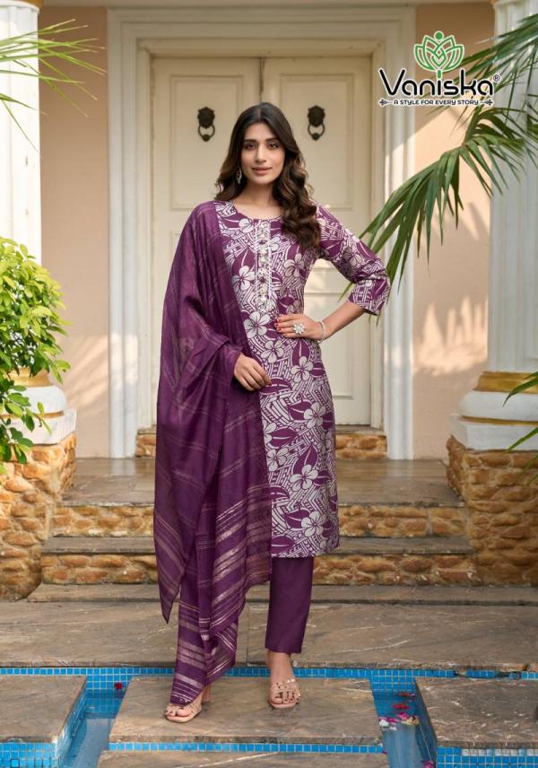 Vaniska Festival Vol 3 Modal Chanderi Printed Kurti Bottom With Dupatta