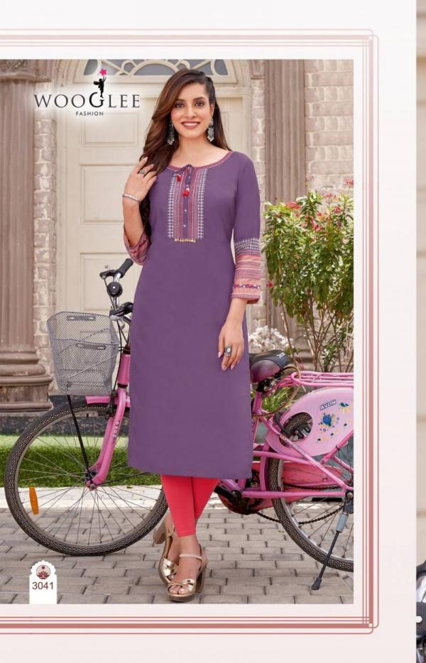 Wooglee Salonee Vol 8 Fancy Rayon Kurti Collection