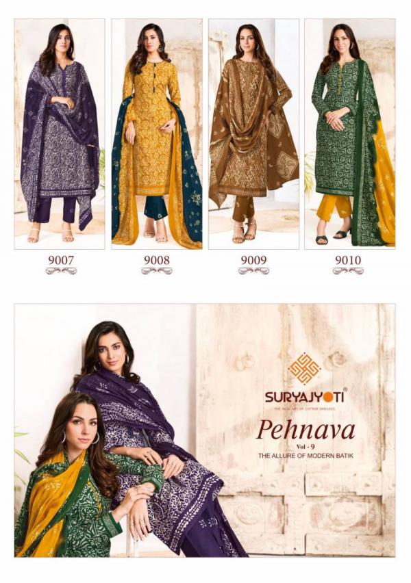 Suryajyoti Pehnava Vol 9 Ready Made Cambric Cotton Collection