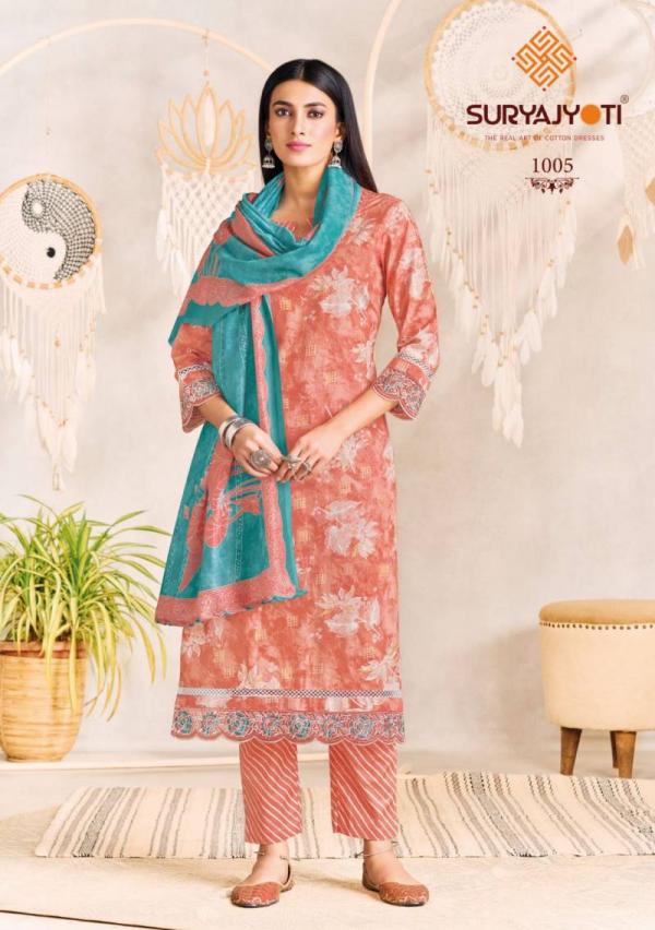 Suryajyoti Blossom Vol 1 Ready Made Cotton Foil Printed Collection