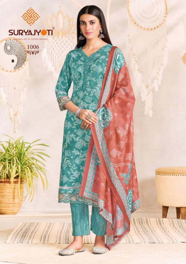 Suryajyoti Blossom Vol 1 Ready Made Cotton Foil Printed Collection