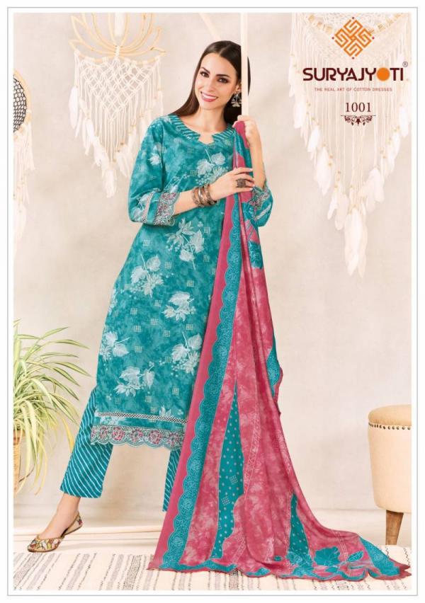 Suryajyoti Blossom Vol 1 Ready Made Cotton Foil Printed Collection