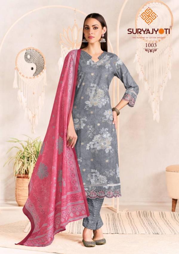 Suryajyoti Blossom Vol 1 Ready Made Cotton Foil Printed Collection