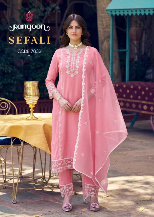 Rangoon Safeli Viscose With Khatli Handwork Mirror Readymade Collection