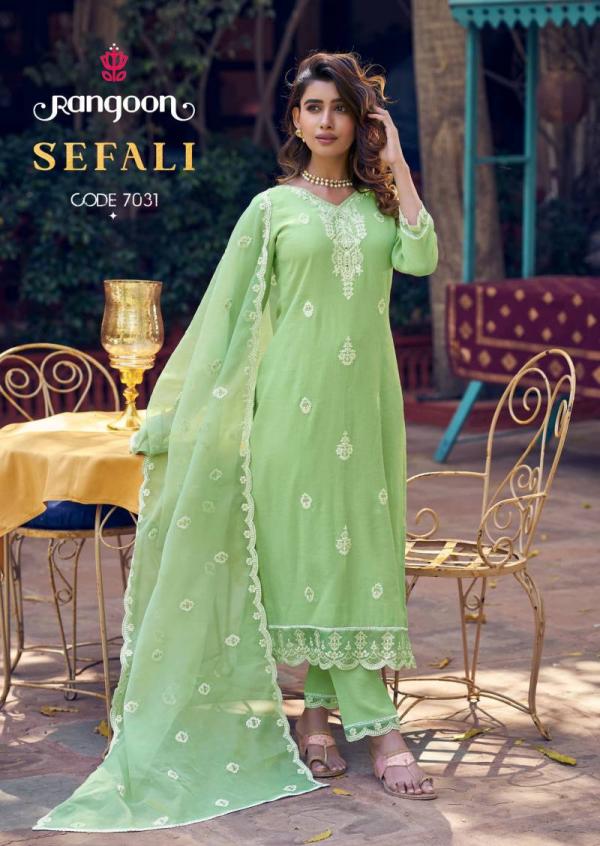 Rangoon Safeli Viscose With Khatli Handwork Mirror Readymade Collection