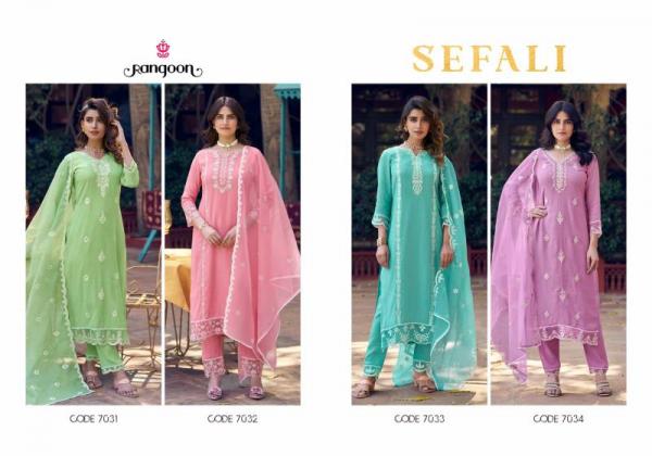 Rangoon Safeli Viscose With Khatli Handwork Mirror Readymade Collection