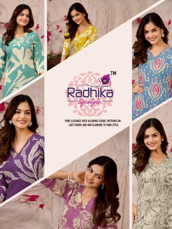 Radhika Legacy Vol 3 Rayon Printed Co Ord Set Collection