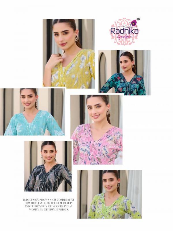 Radhika Cotton Bells Vol 2 Cotton Foil Printed Kurti With Bottom Collection