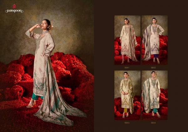 Rangoon Siddhi Muslin Digital Print Aari Wok Readymade Collection