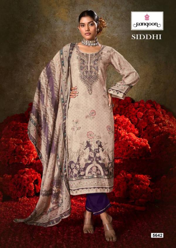Rangoon Siddhi Muslin Digital Print Aari Wok Readymade Collection