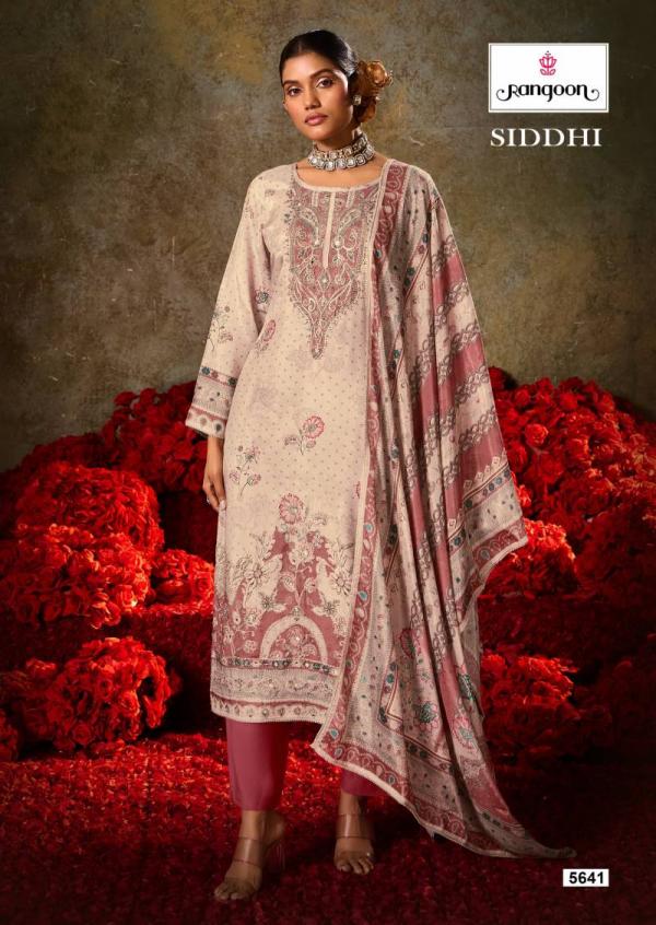 Rangoon Siddhi Muslin Digital Print Aari Wok Readymade Collection