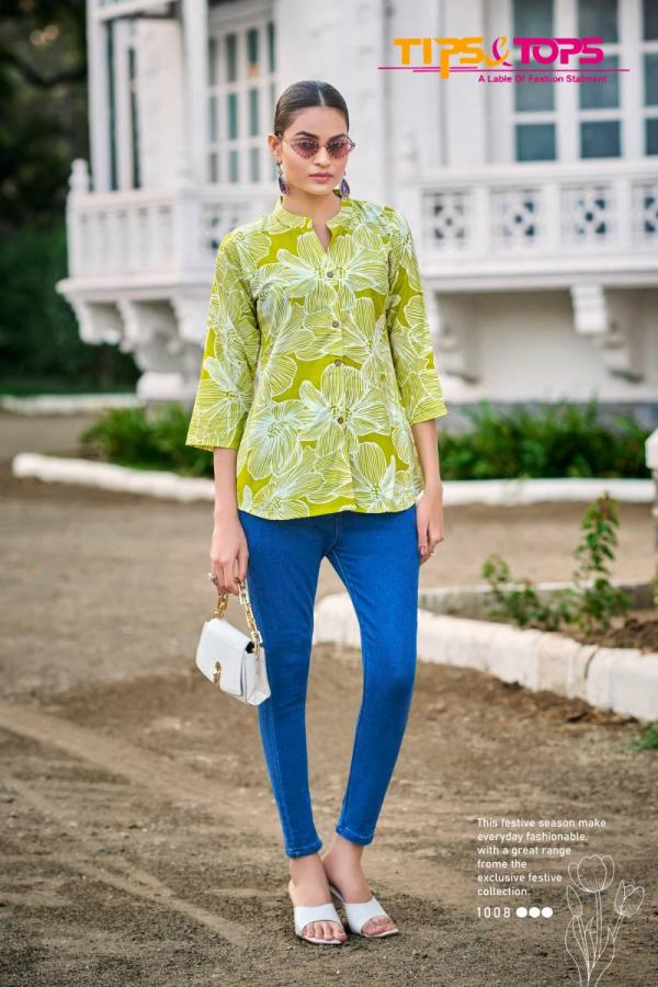 Tips And Tops Baby Vol 7 Rayon Printed Western Top Collection