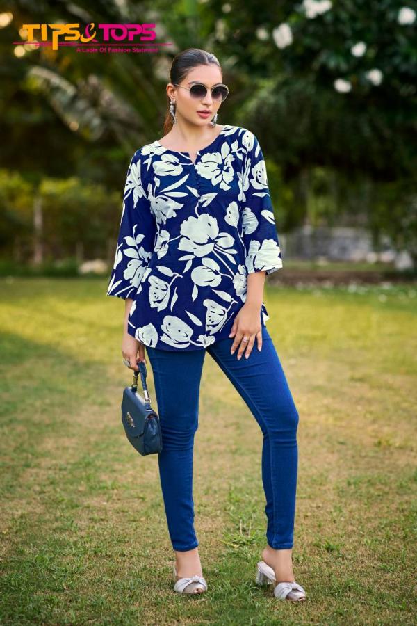 Tips And Tops Baby Vol 7 Rayon Printed Western Top Collection