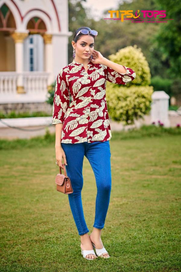 Tips And Tops Baby Vol 7 Rayon Printed Western Top Collection