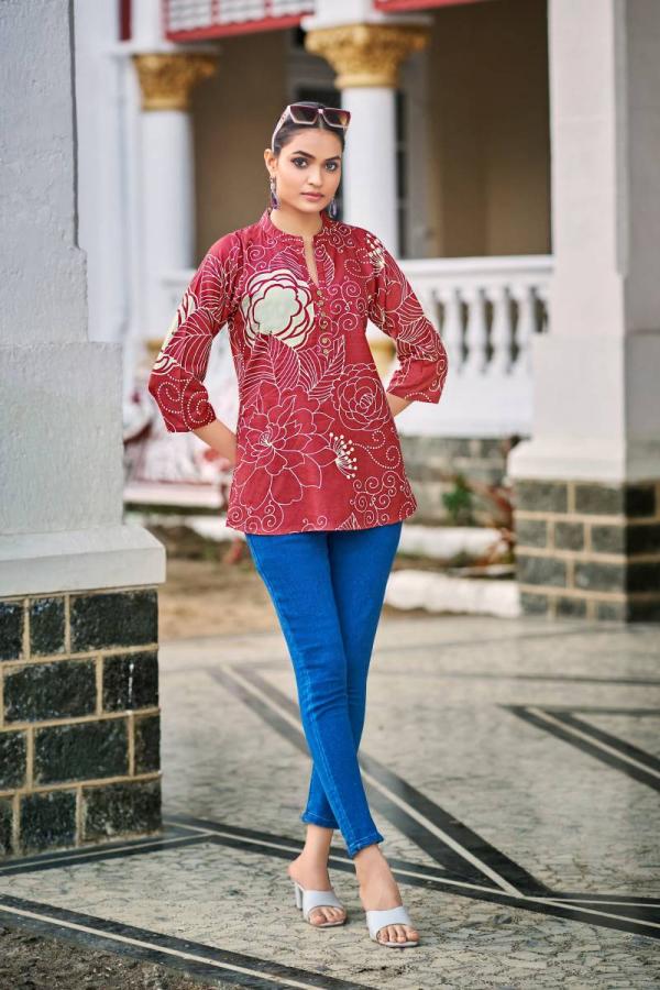 Tips And Tops Baby Vol 7 Rayon Printed Western Top Collection