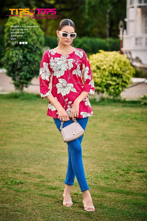 Tips And Tops Baby Vol 7 Rayon Printed Western Top Collection